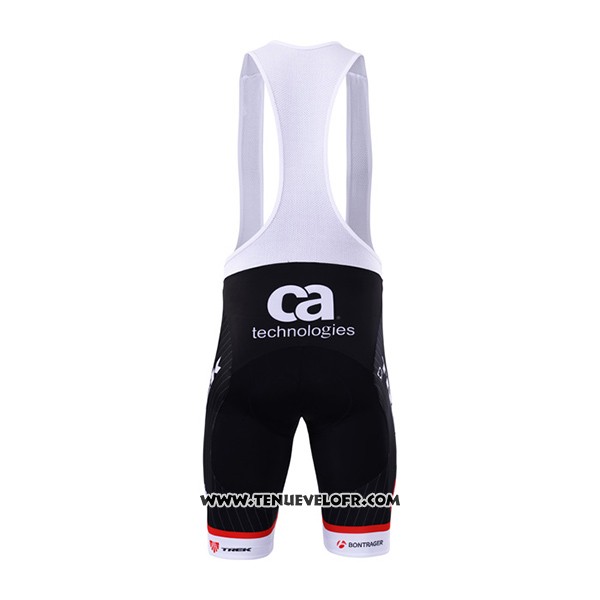 2017 Maillot Ciclismo Trek Segafredo Noir et Blanc Manches Courtes et Cuissard